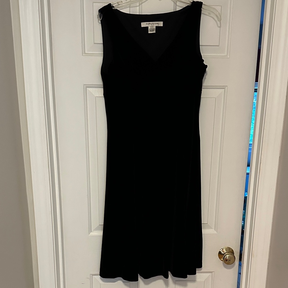 Evan Picone Classic Black Mini Dress